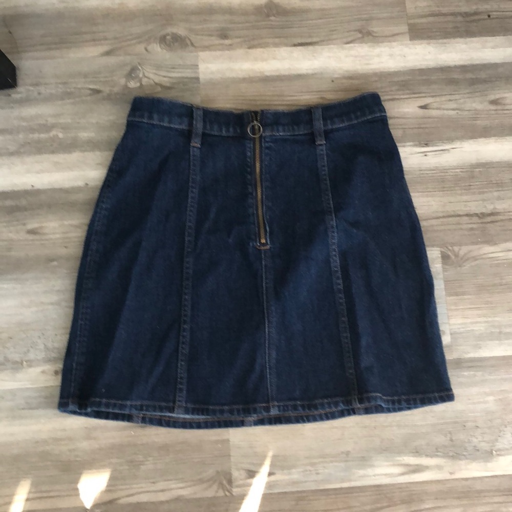 J crew denim mini skirt